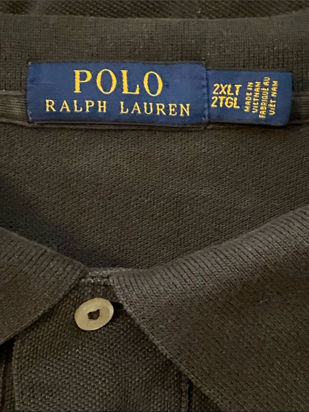 Polo by Ralph Lauren Dark Charcoal Short-Sleeve Polo 100% Cotton 2XLT